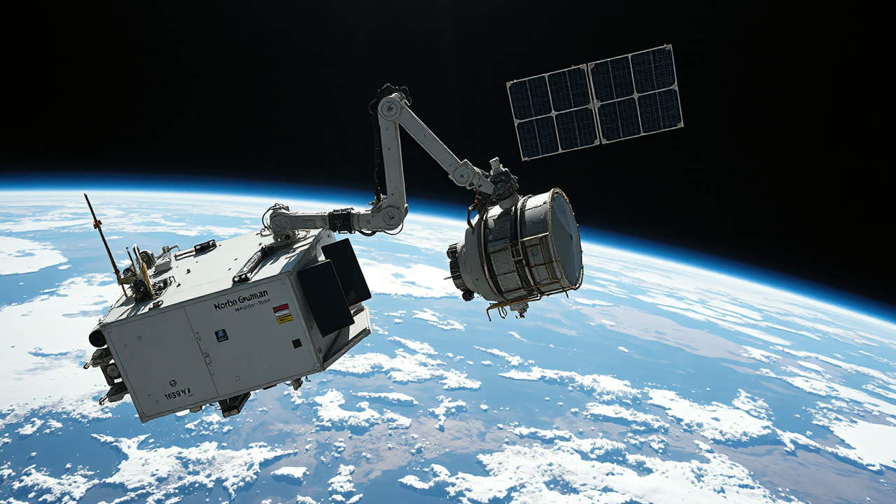 Northrop Grumman's Robotic Vehicle to Attempt First In-Orbit Thruster Replacement