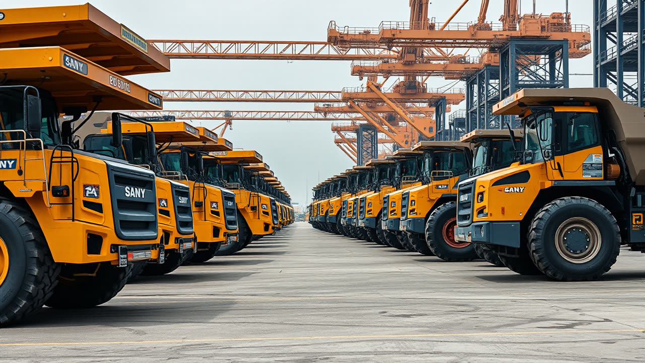 SANY's Massive Electric Heavy Equipment Delivery Signals Global Shift, Outpacing North America