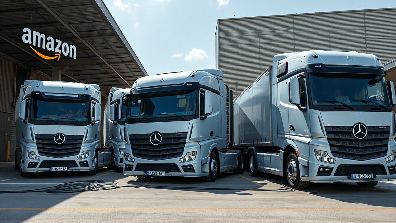 Amazon Accelerates European Electrification with Major Mercedes-Benz eActros 600 Deployment